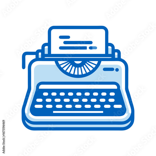 vintage typewriter with blank paper