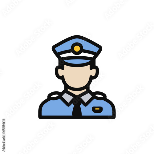 police officer vector illustration