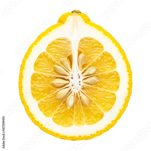 the golden ratio of citrus a sliced yuzus symmetrical beauty