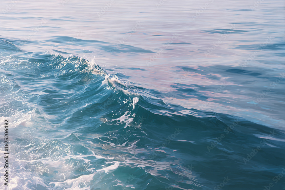 Fototapeta premium Tranquil Ocean Waves