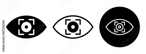 Eye Tracking Icon Collection Glyph & Mixed Style