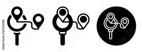 Tracking Icon Collection Glyph & Mixed Style