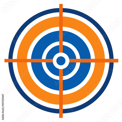 Target Board with Crosshair