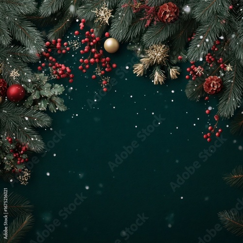 christmas background with christmas tree