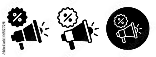 Promotion Icon Collection Glyph & Mixed Style