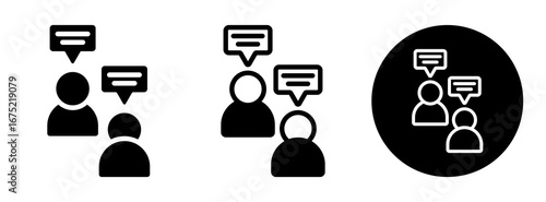 Communication Icon Collection Glyph & Mixed Style