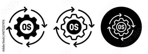 Operating System Icon Collection Glyph & Mixed Style