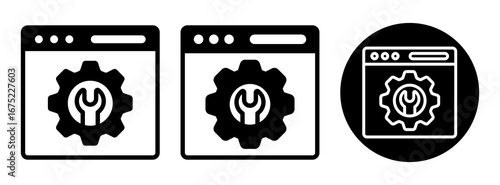 Web Services Icon Collection Glyph & Mixed Style