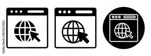 Web Browser Icon Collection Glyph & Mixed Style
