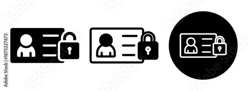 Secure Data Icon Collection Glyph & Mixed Style