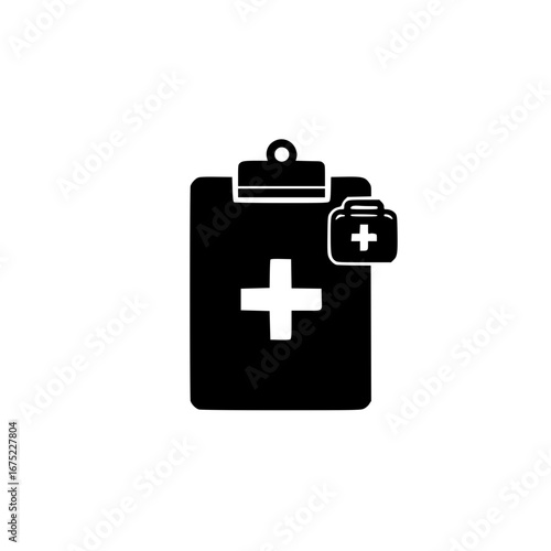 first aid kit in clipboard