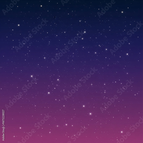 Stunning starry night sky with vibrant purple and blue gradient, perfect for dreamy designs