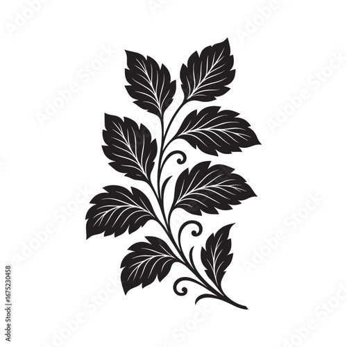 green leaves vector female cloth motive