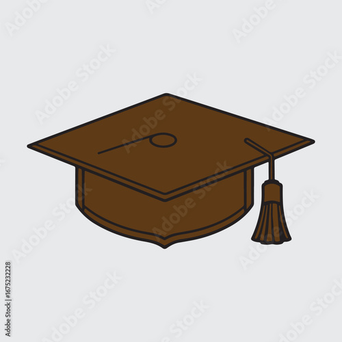 Graduation cap tassel academic mortarboard hat symbol education achievement concept