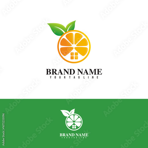 FRESH ORANGE FRUIT LOGO