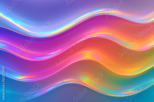 Holographic Wave Abstract Background