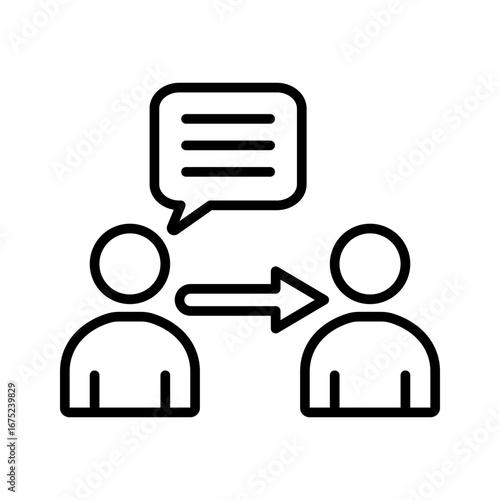 Persuasion Icon Vector Illustratio, White Background