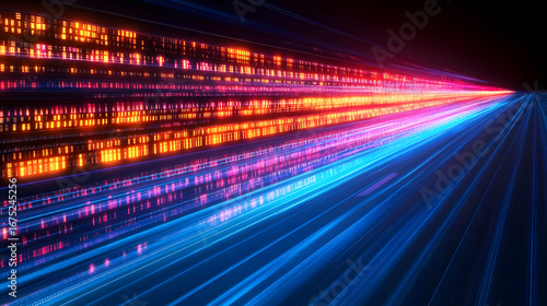 Blue light ray stripe line speed motion vector design futuristic energy technology concept,Futuristic Digital Environment with Neon Effects