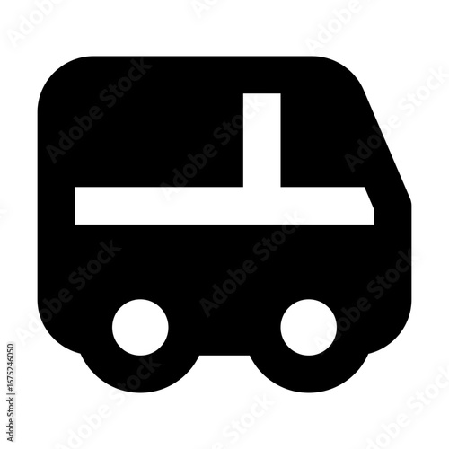 Airport Shuttle Filled Icon