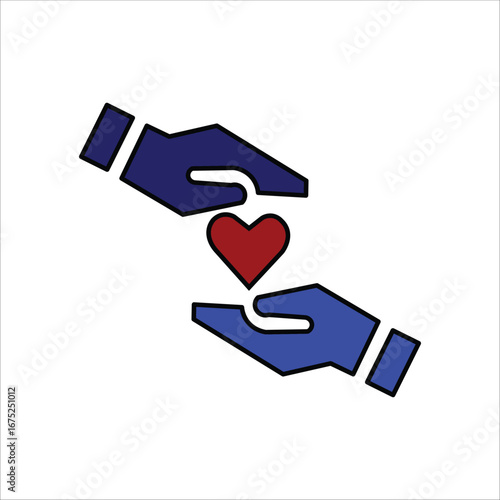 loyalty icons. simple colored vector illustration