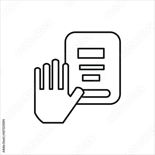 truth icons. simple line vector illustration