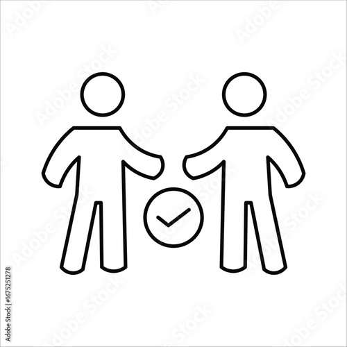 reliance icons. simple line vector illustration