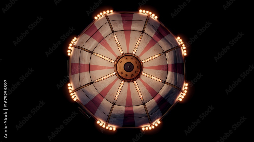 Obraz premium Detailed stock image of parachute canopy fully inflated, isolated with white background, great for technical or educational purposes.