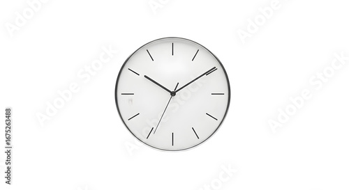 Wallpaper Mural Simple analog clock with white face isolated on transparent background Torontodigital.ca