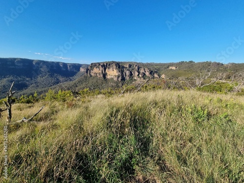 Cahill’s Lookout with Sunset Light over Blue Mountains, Australia
