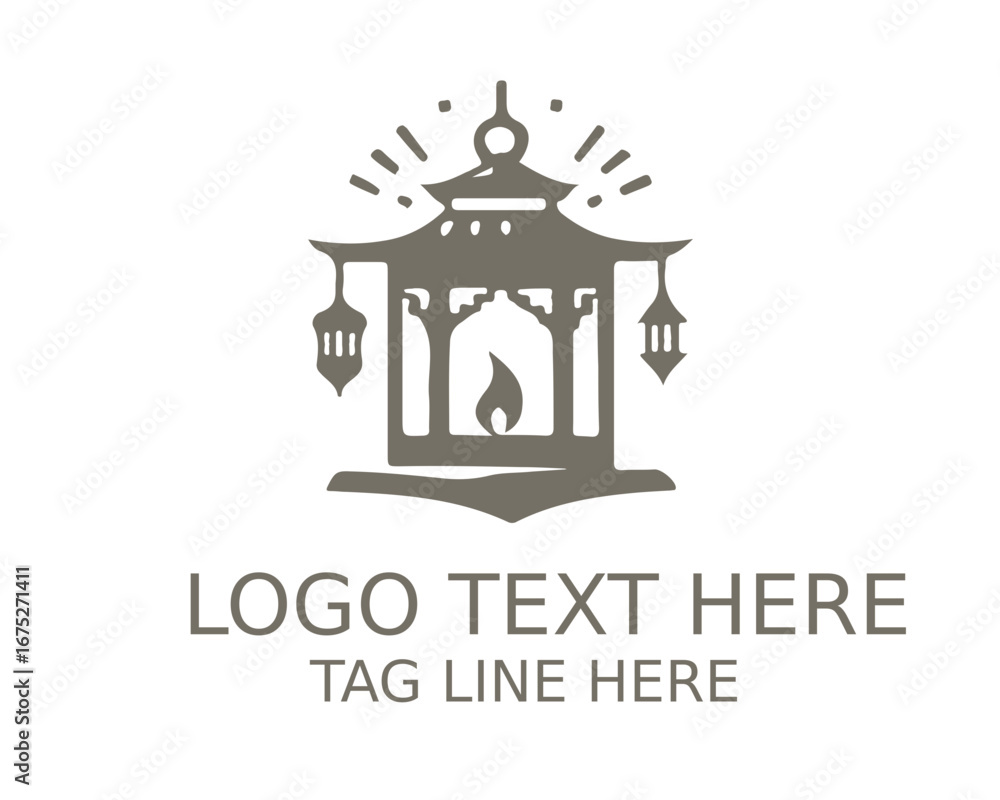 Obraz premium Lantern Logo design