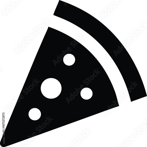 A slice of pizza with pepperoni isolated on white background