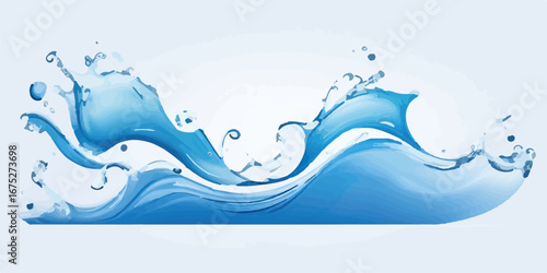 Contemporary Aqua Teal Blue Abstract Ocean Wave Background Modern Water Texture Design for Branding and Creative Artwork