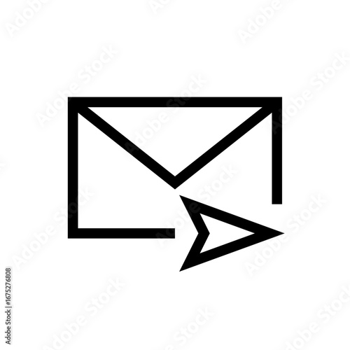 Email Share Parcel Icon, Share Mail Message, Envelope Icon - E-mail close envelope