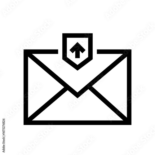 Email Upload Icon, Upload Mail, Envelope Icon - E-mail close envelope