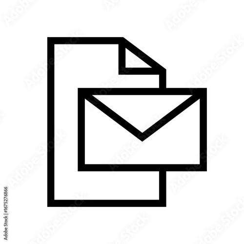 Email File Icon, Open File Envelope Icon - E-mail close envelope