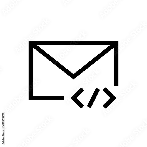 Email Newsletter Icon, Email Design, Envelope Icon - E-mail close envelope