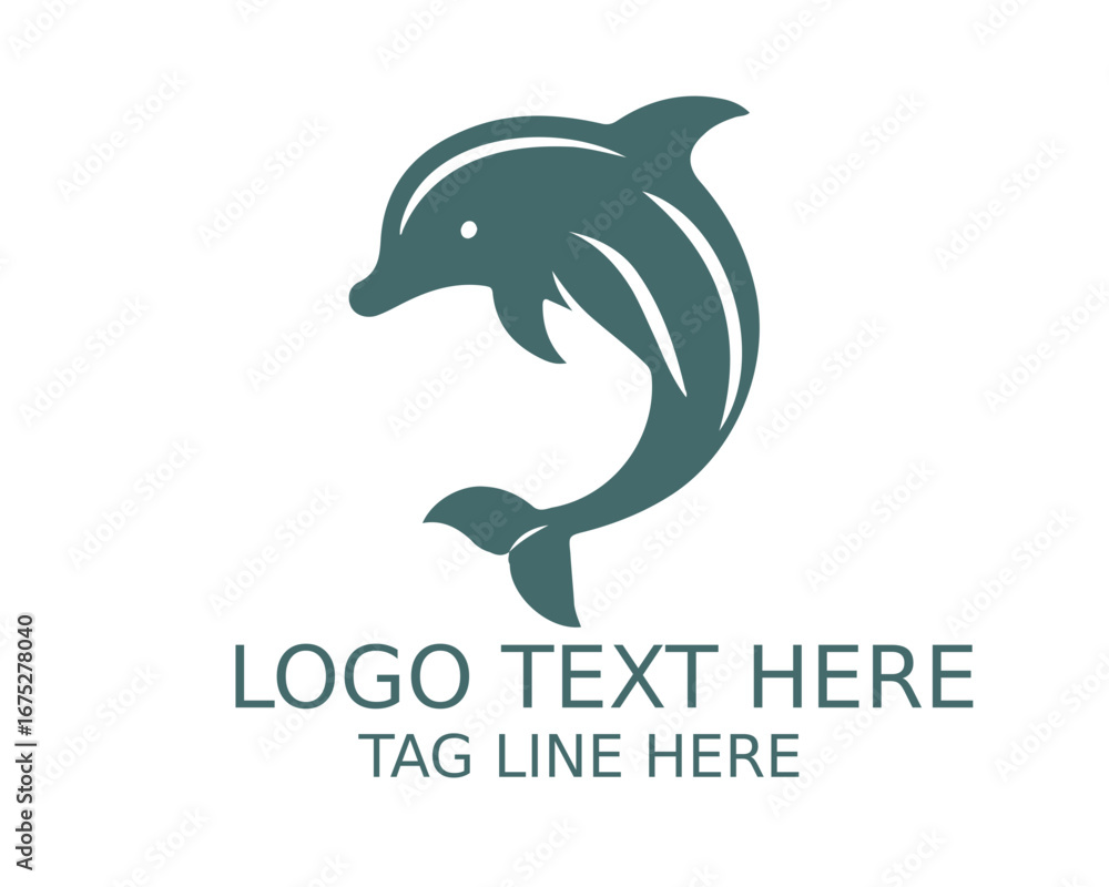Obraz premium Dolphin Logo Design