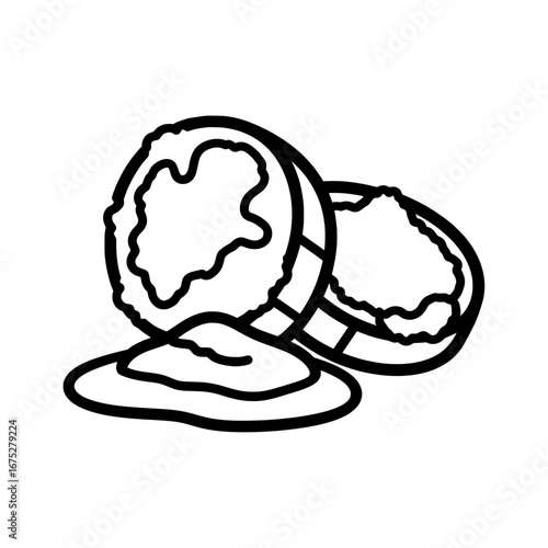 Broken eggshell with transparent background