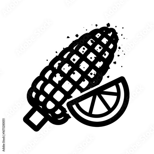 Corn on the cob with transparent background