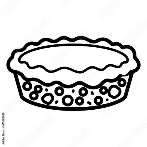 Pie with transparent background