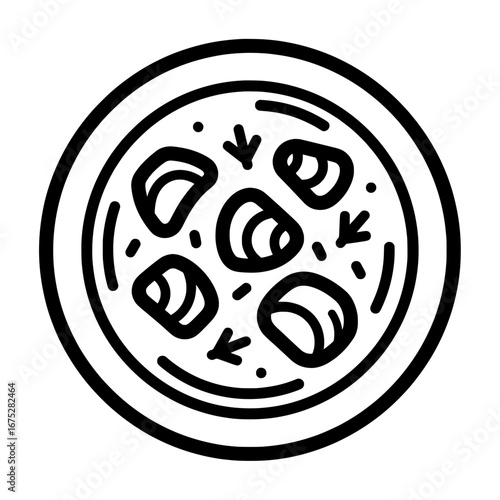Pizza with transparent background