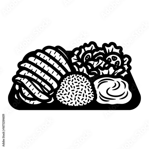 Vegetable platter with transparent background