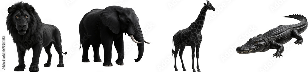 Obraz premium 動物 生き物 黒