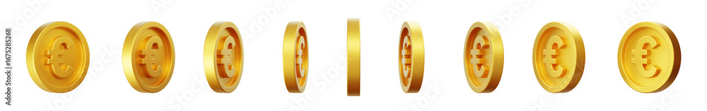 Obraz premium Financial euro �symbol internationalized currency 3D
