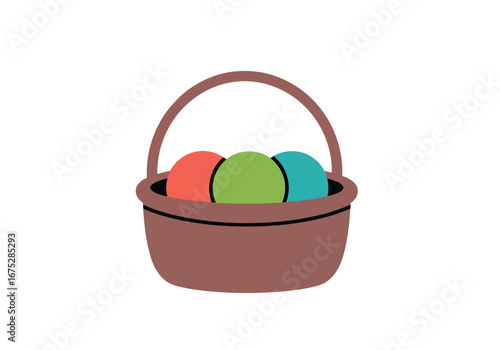 Whimsical easter egg basket collection vibrant decorative items for festive spring celebrations