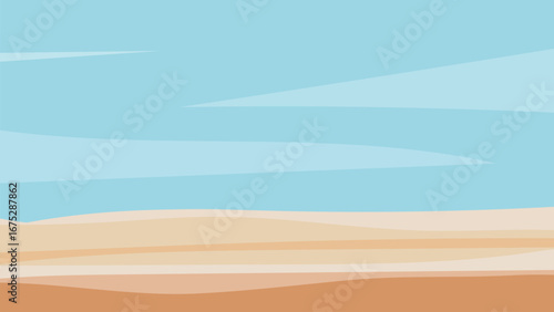 steppe landscape vector background