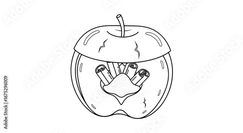 Apple with transparent background