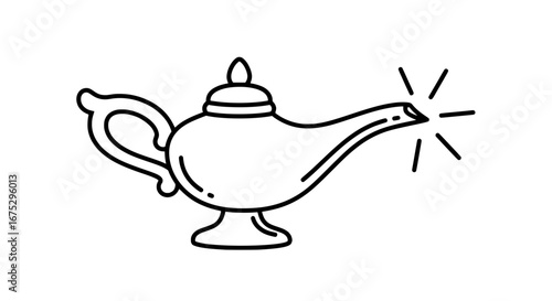 Teapot with transparent background