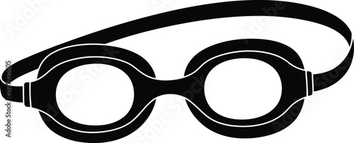 Vintage swimming goggles retro eyewear for aquatic sports and nostalgic themes vector