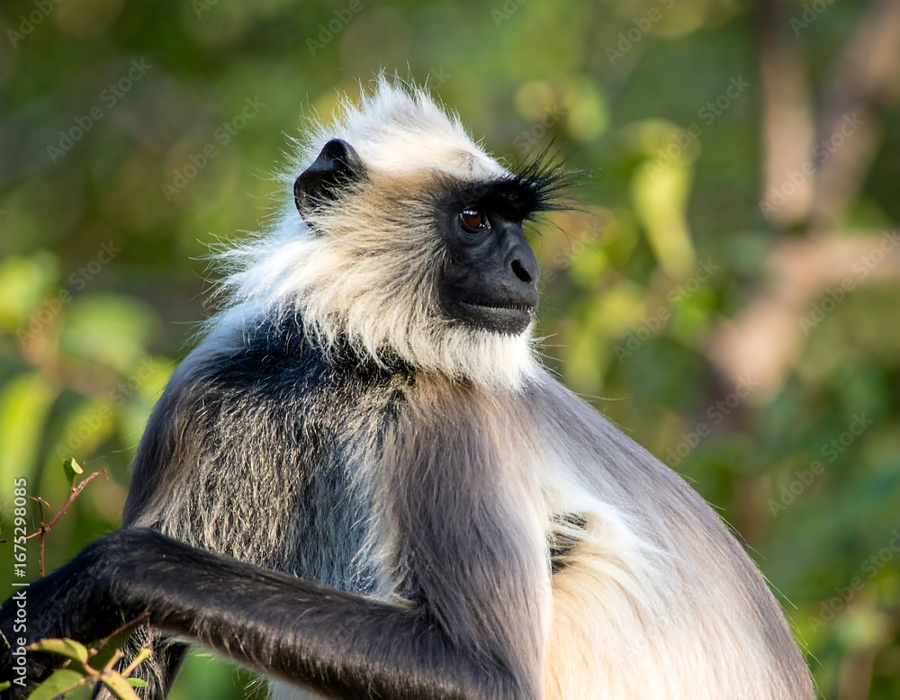 Fototapeta premium Close-up of a monkey in a natural setting